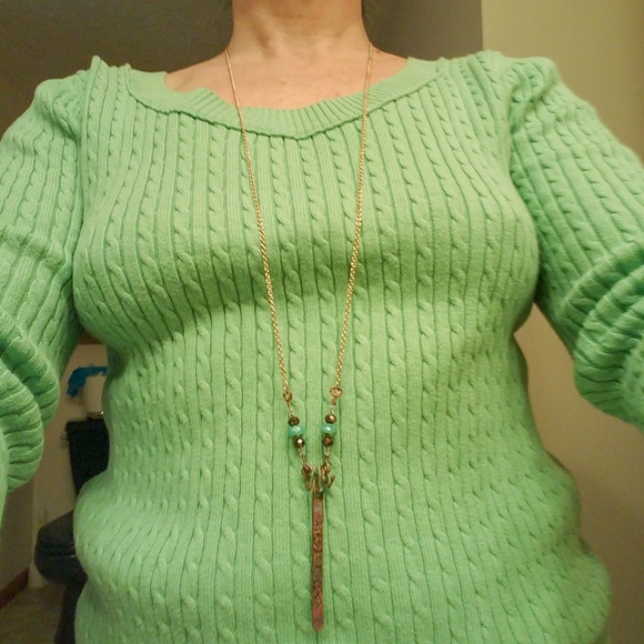 SOLD 💝 // Rose Gold & Copper Bar Necklace //OOAK - Picture 5 of 8